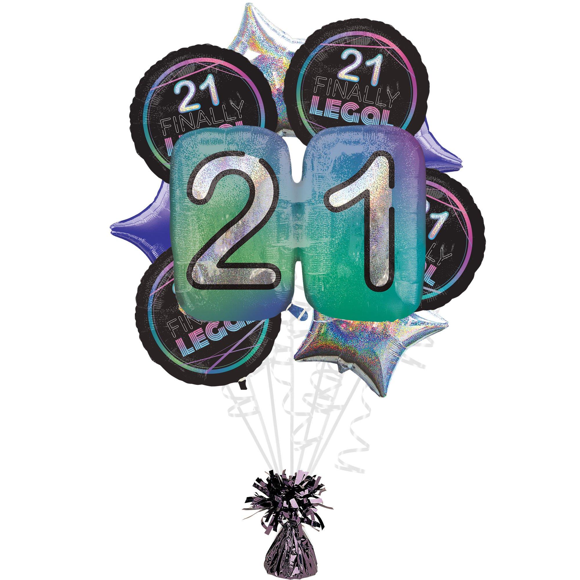 Finally 21 Birthday Foil Balloon Bouquet